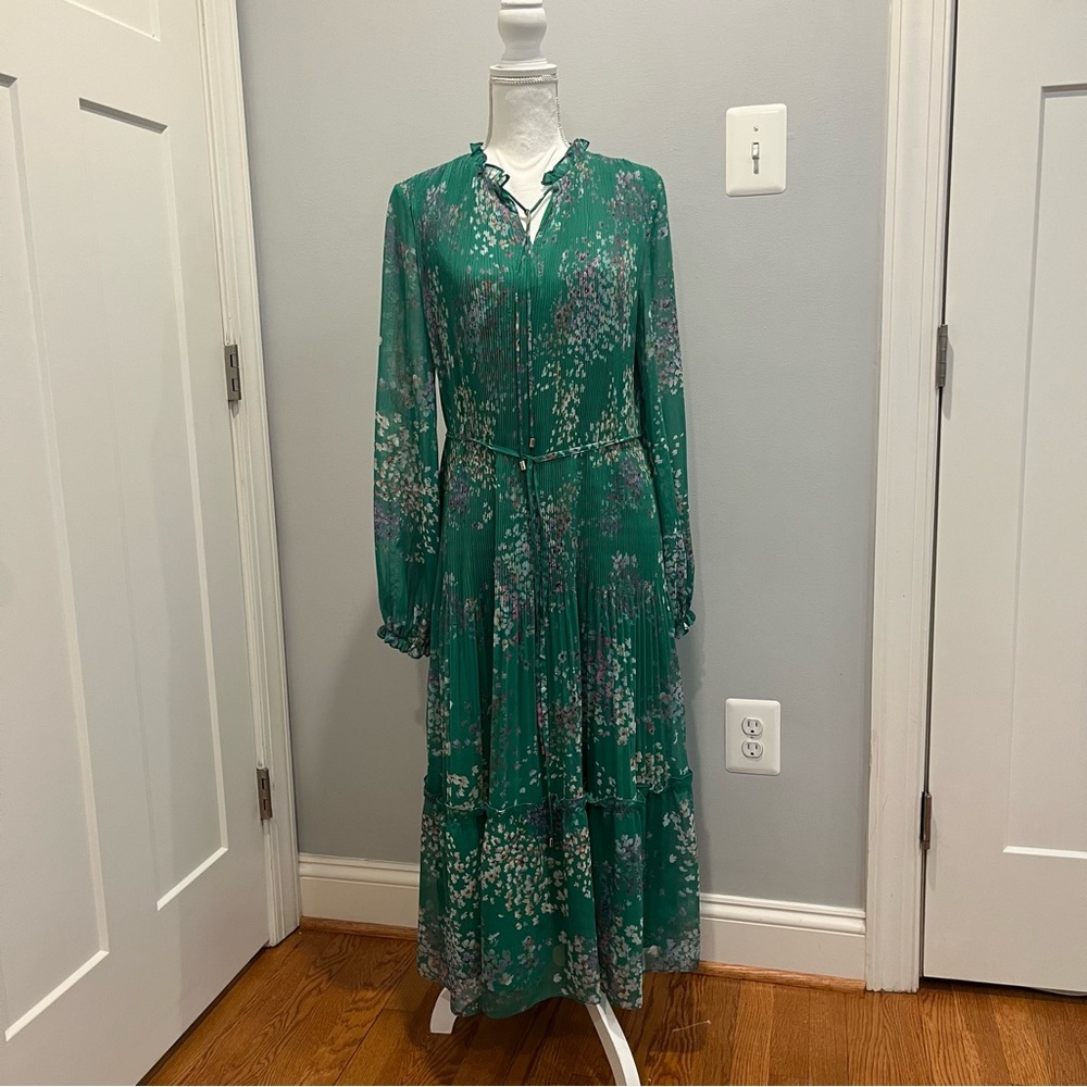 Floral Green Dress